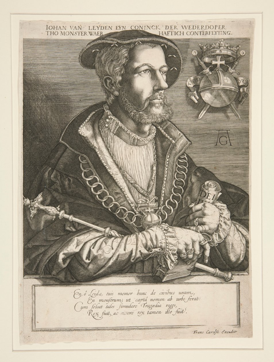 Jan Beuckelszoon (Jan van Leyden) door Jan Harmensz. Muller