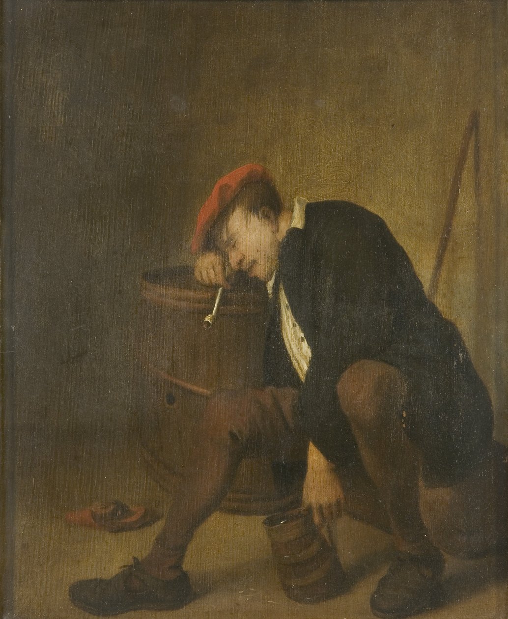 Man die Slaapt door Jan Havicksz (school of) Steen