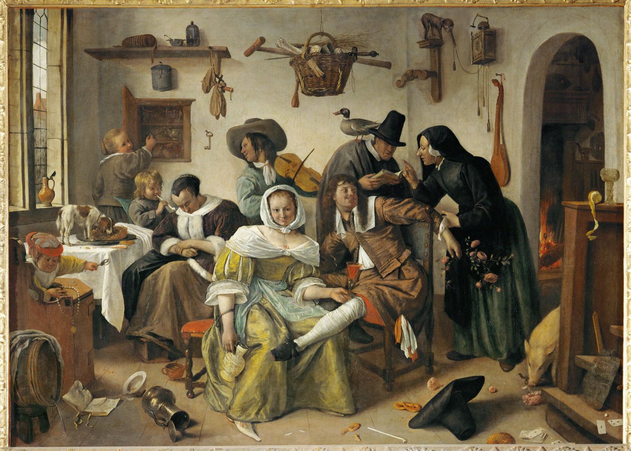 De omgekeerde wereld door Jan Havicksz. Steen