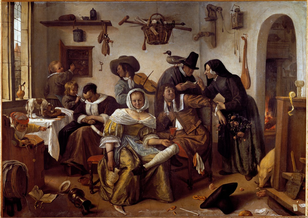 De wereld staat op zijn kop of de wandaden van lust door Jan Havicksz. Steen