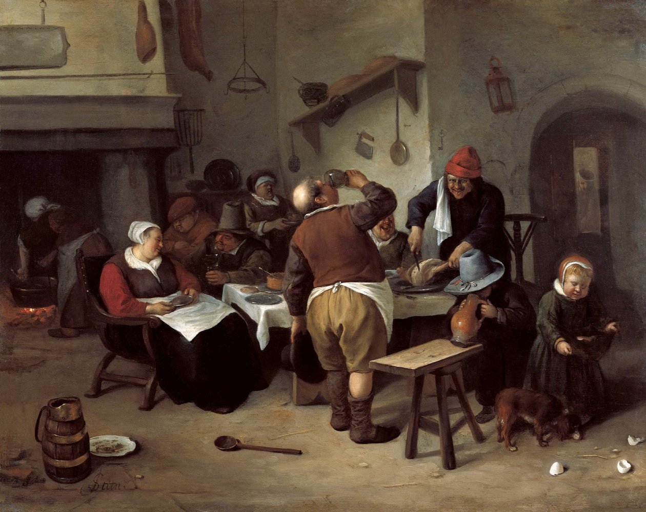 De Vette Keuken door Jan Havickszoon Steen