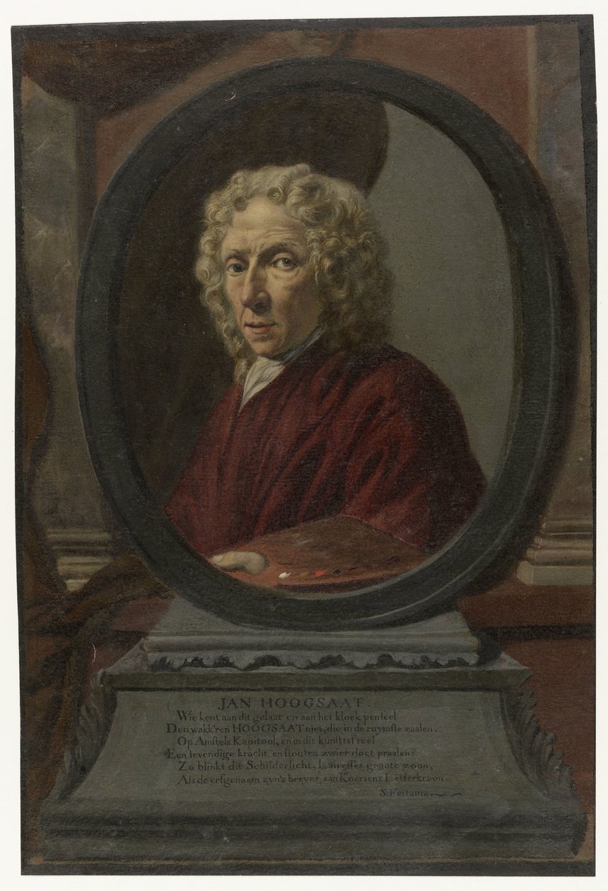 Zelfportret van Jan Hoogsaat door Jan Hoogsaat