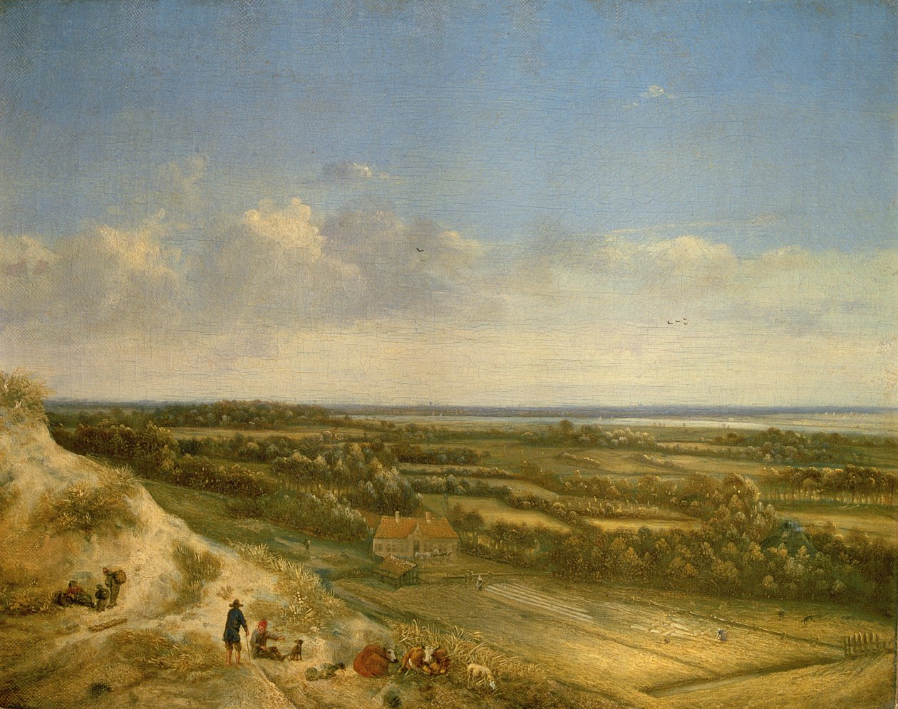 Duinlandschap, Vermoedelijk bij Santpoort, c.1675 door Jan II Vermeer van Haarlem