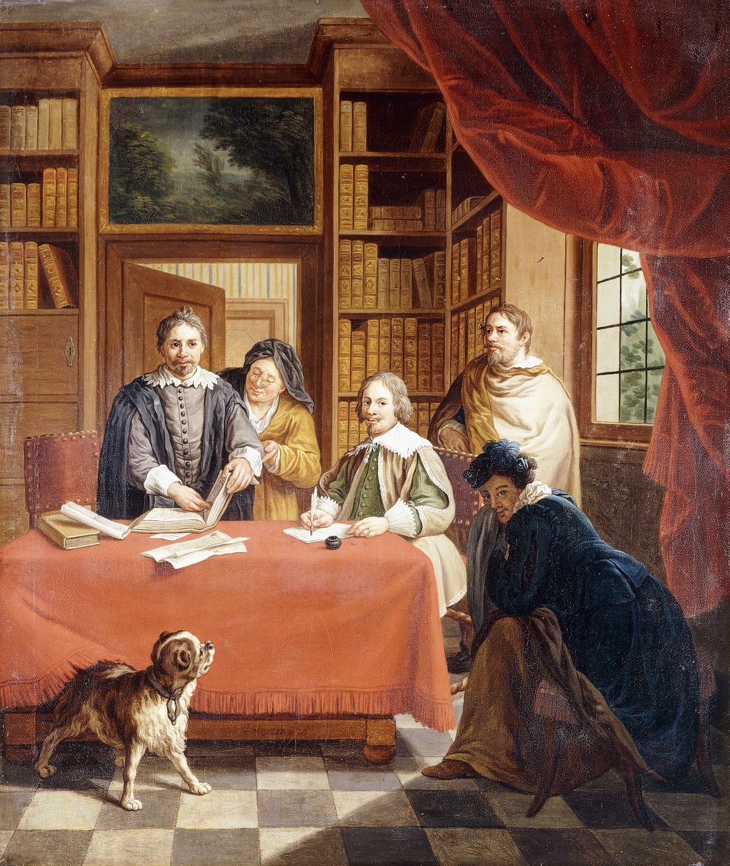 De voorbereiding van huwelijkscontracten door Jan Josef the Younger Horemans