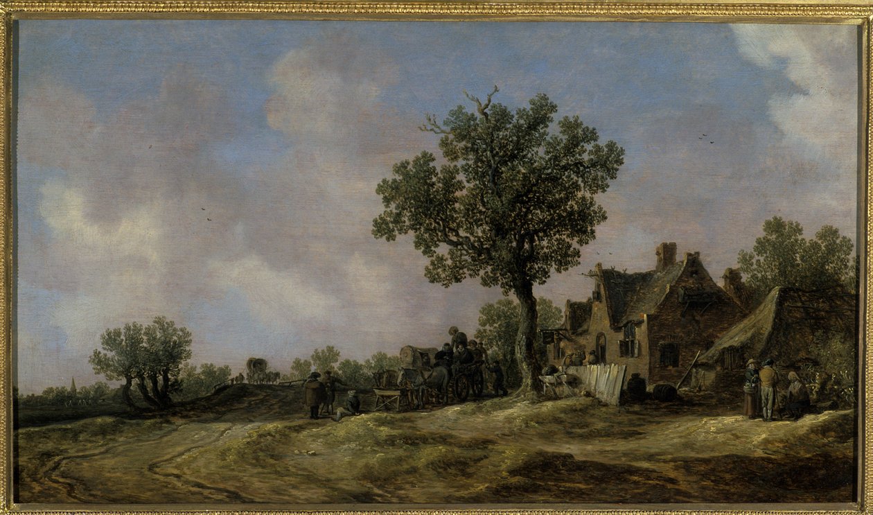 Herberg aan een Landweg, 1620 door Jan Josephsz van Goyen