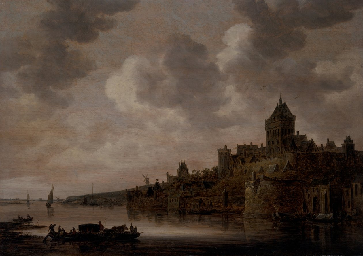 Het Valkhof in Nijmegen, ca. 1640s door Jan Josephsz van Goyen