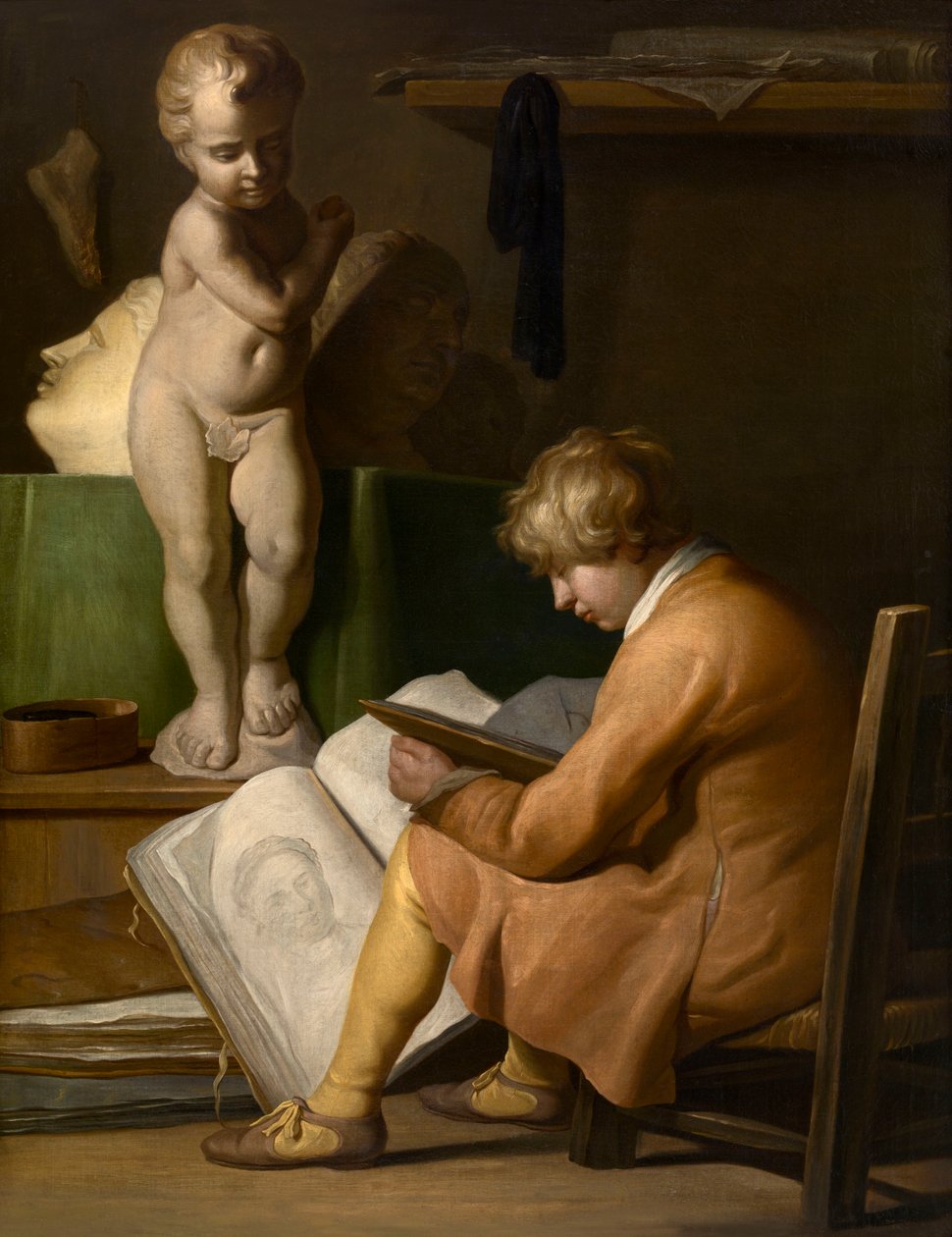 Een jonge kunstenaar door Jan Lievens