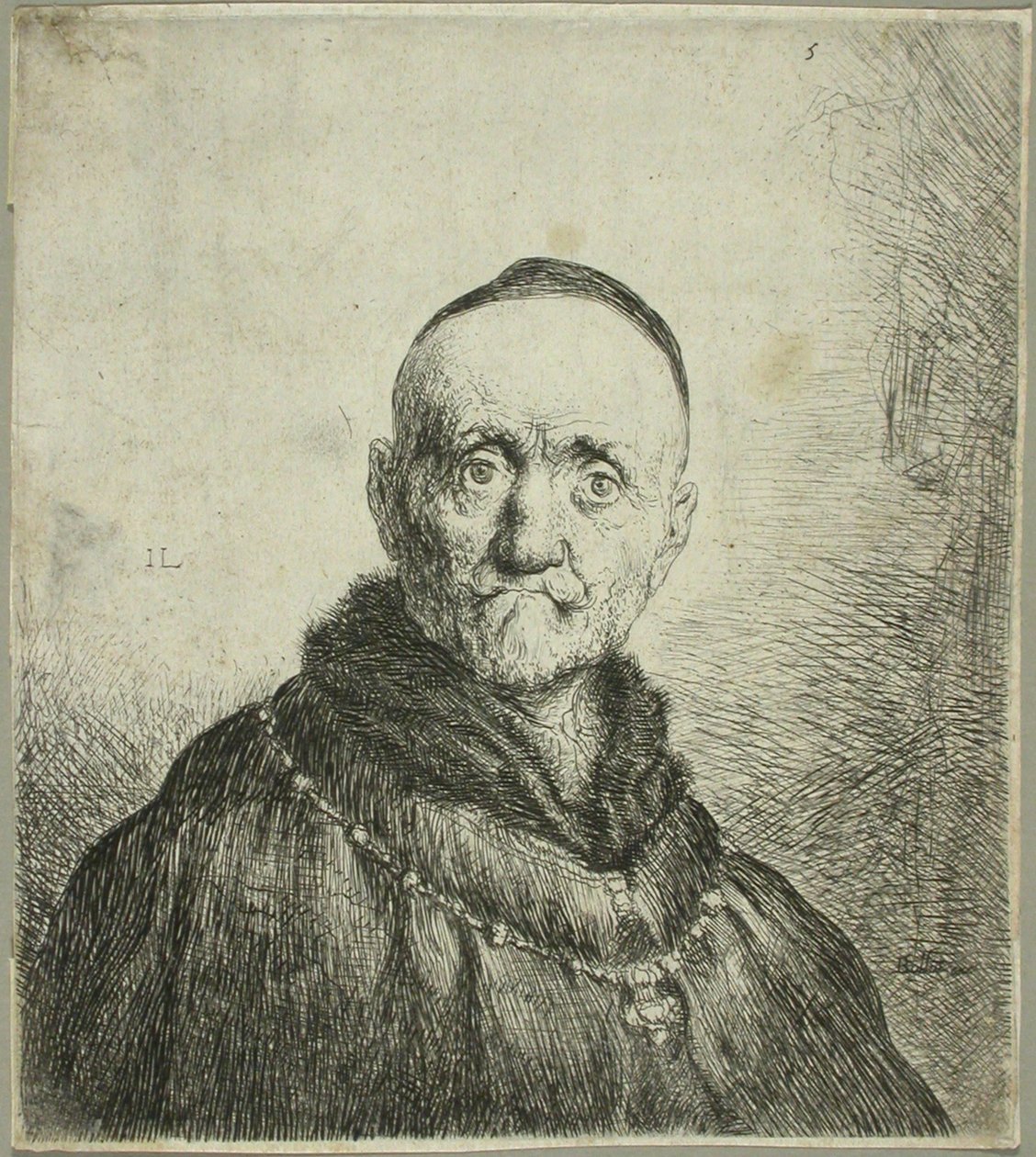 Buste van een oosterse man door Jan Lievens