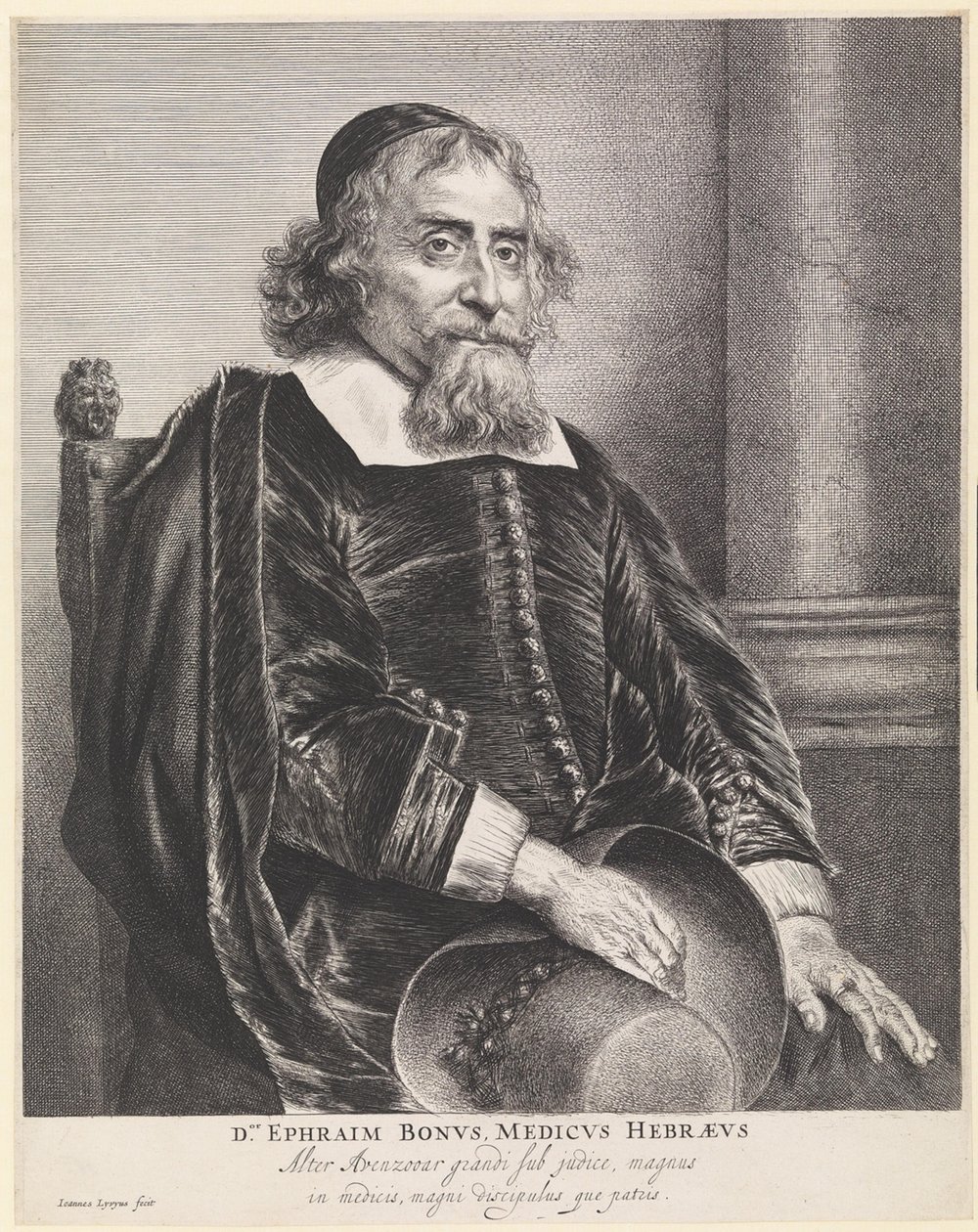 Ephraim Bonetus (1599-1665) door Jan Lievens