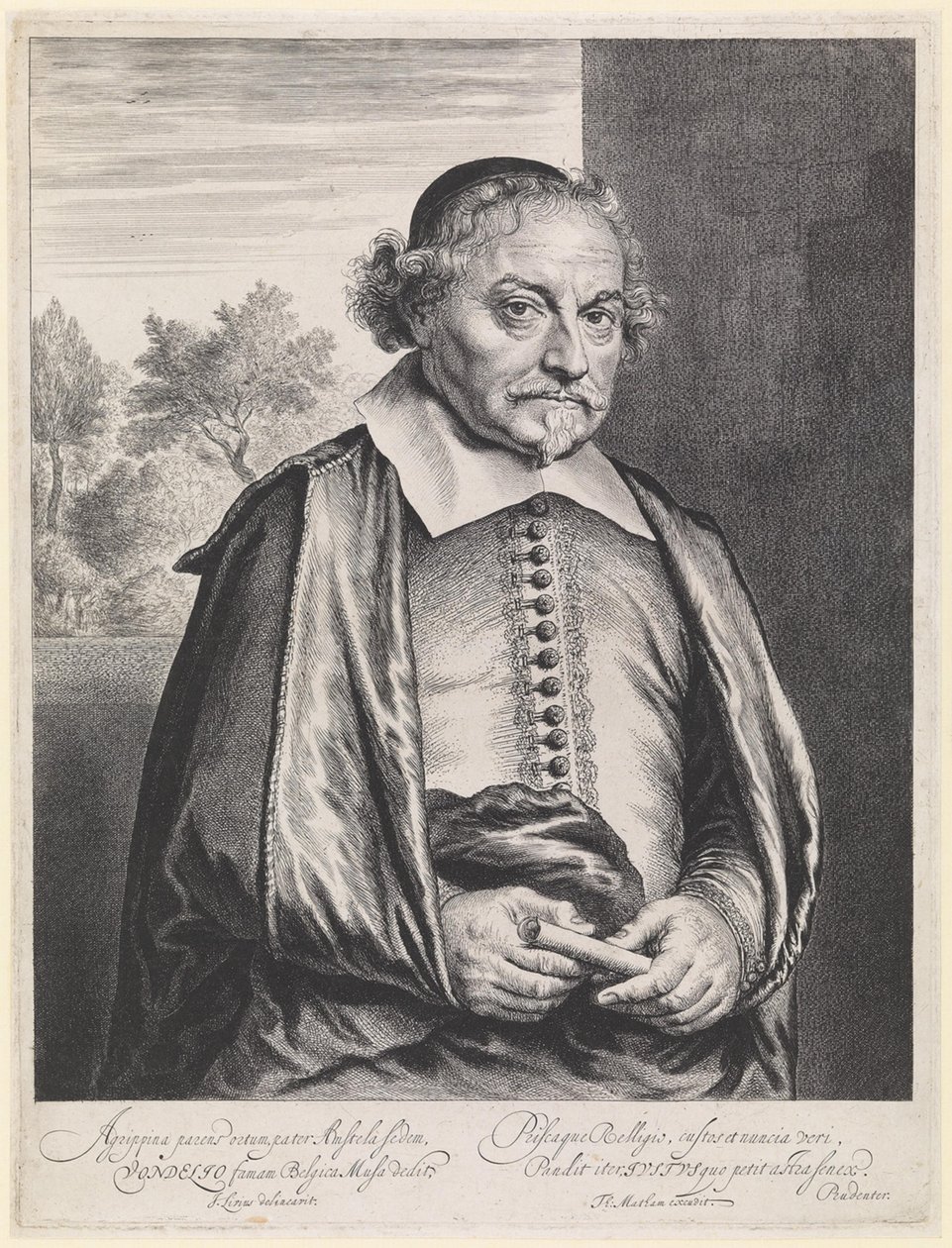 Joost van den Vondel door Jan Lievens