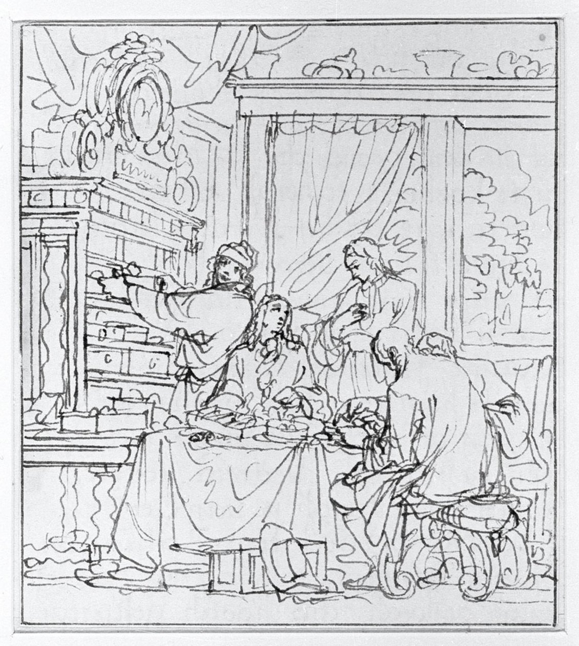 Het kabinet door Jan Luyken