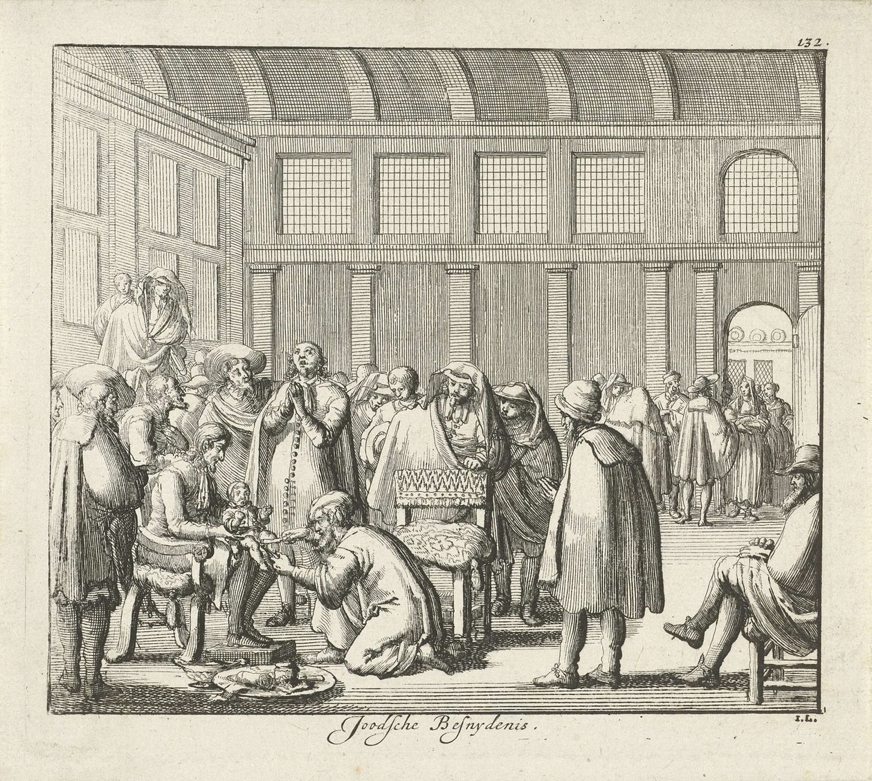 Joodse besnijdenis door Jan Luyken
