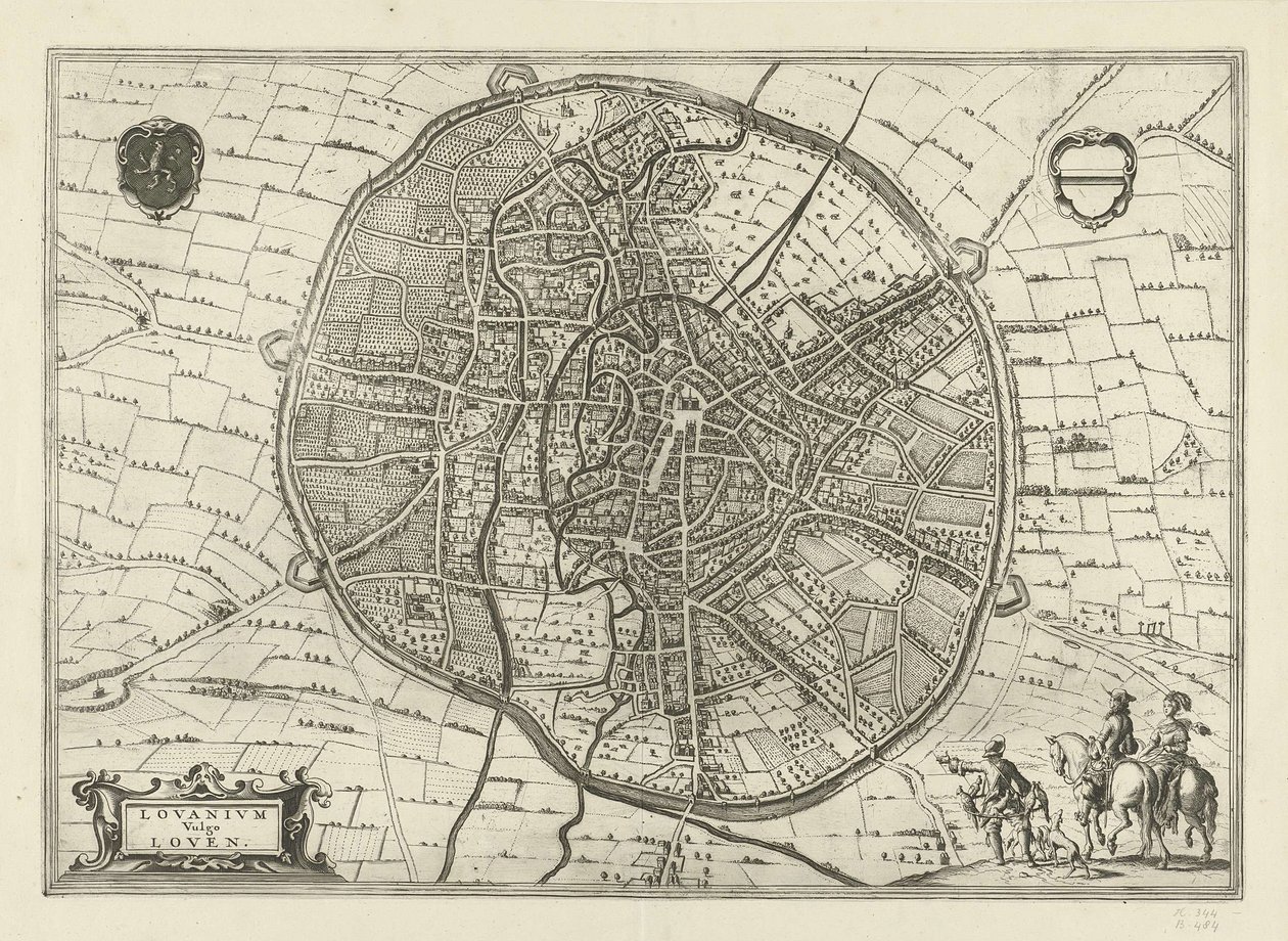 Plan van Leuven, 1581 door Jan Luyken
