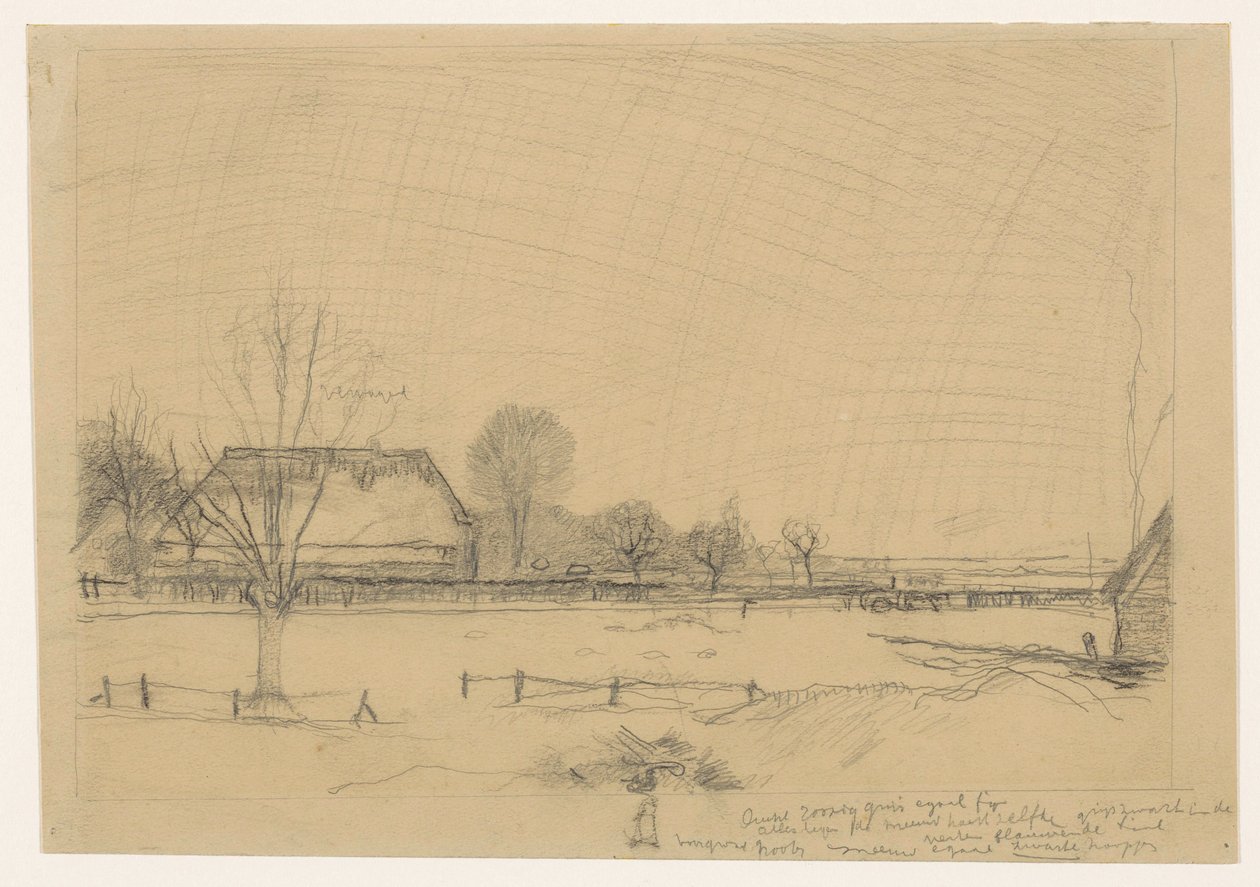 Winterlandschap te Eerbeek door Jan Mankes