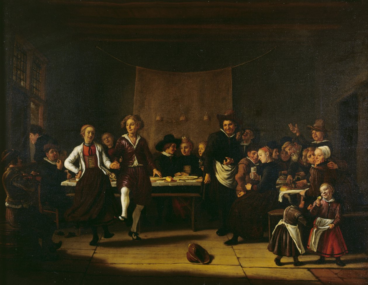 Boerenbruiloft door Jan Massys or Metsys