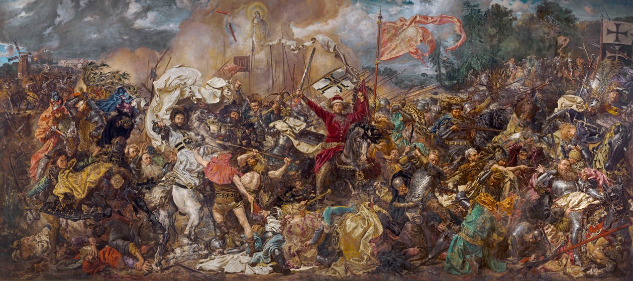 Slag bij Grunwald door Jan Matejko