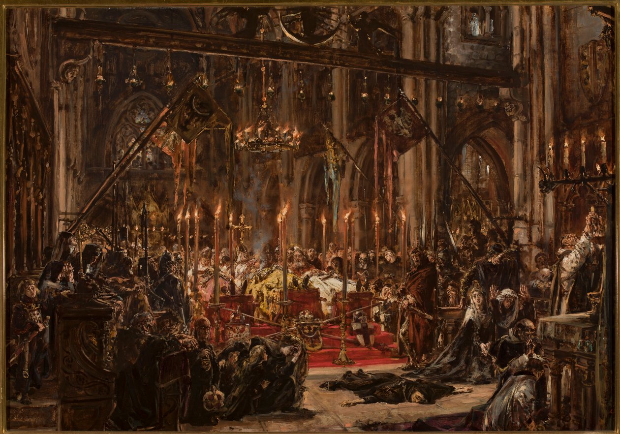 De nederlaag bij Legnica. De wederopstanding. 1241 door Jan Matejko