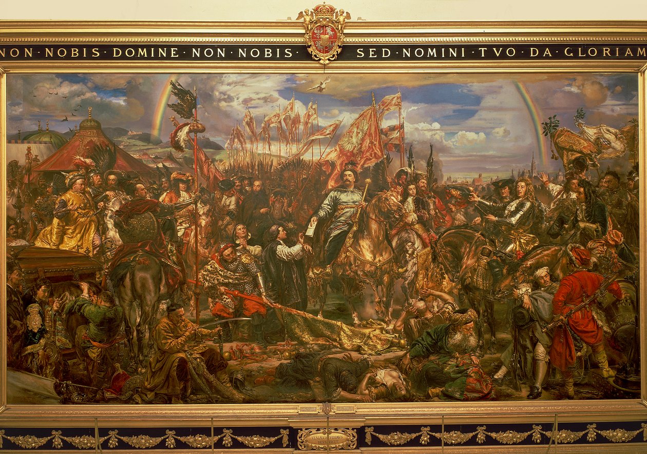 Schilderij door Jan Matejko, voorstellende Jan III Sobienski die Wenen bevrijdt en de overwinning aan de paus meldt door Jan Matejko