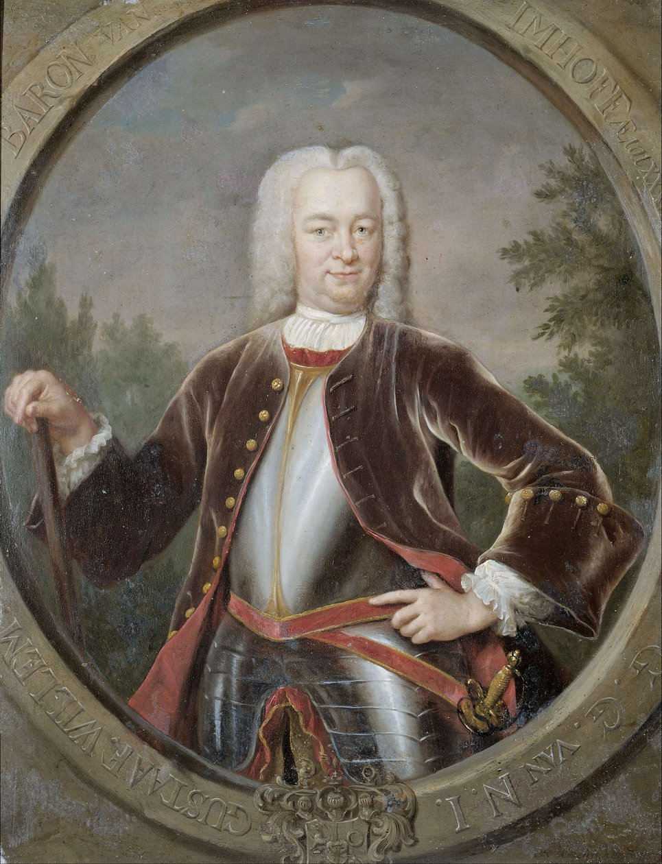 Dutch: Gustaaf Willem baron van Imhoff (1705-50). Gouverneur-generaal (1743-50) Portrait of Gustaaf Willem, Baron van Imhoff, Governor-General of the Dutch East India Company door Jan Maurits Quinkhard