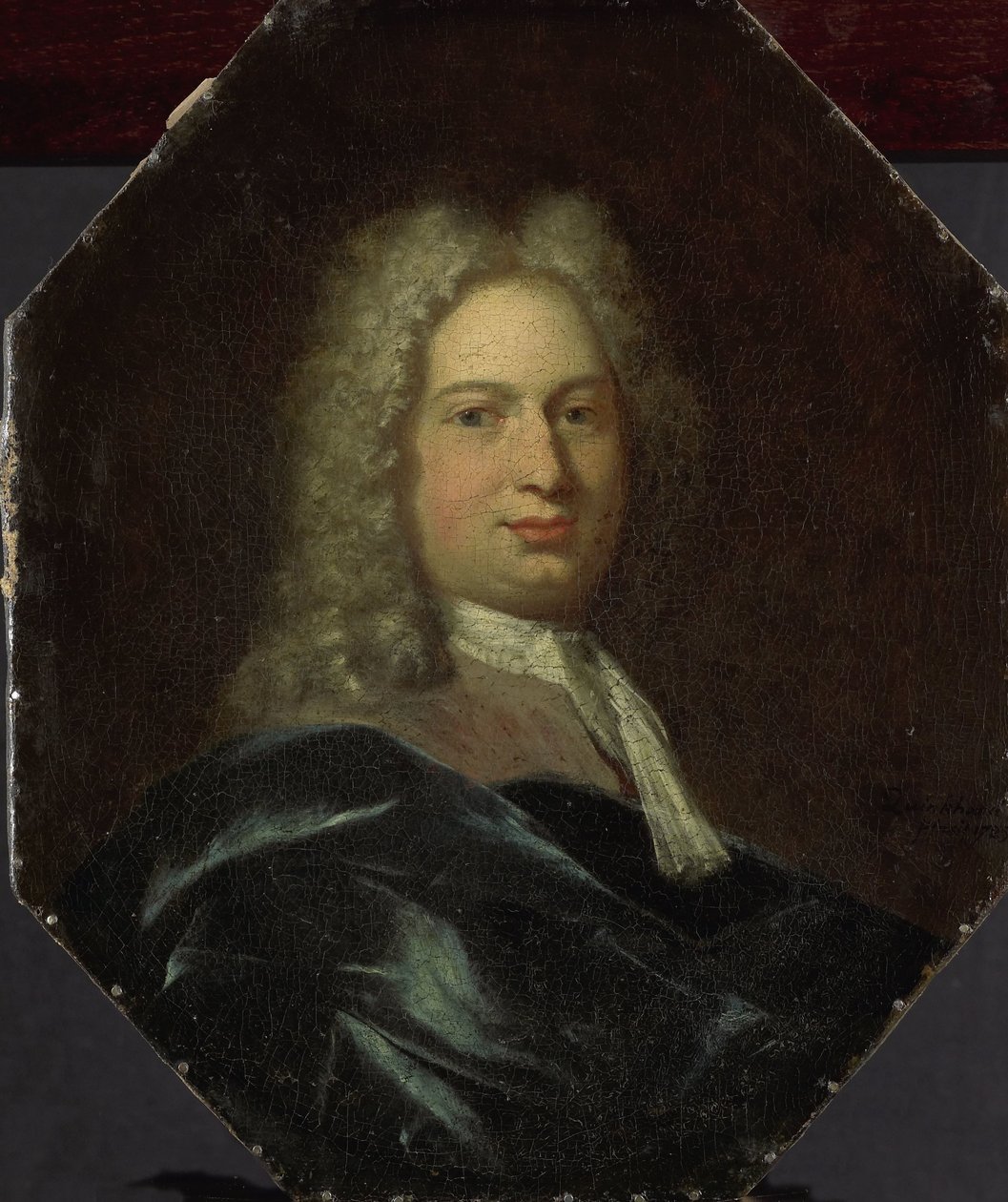 Portret van Isaac Verburg, rector van de Latijnse School in Amsterdam door Jan Maurits Quinkhard
