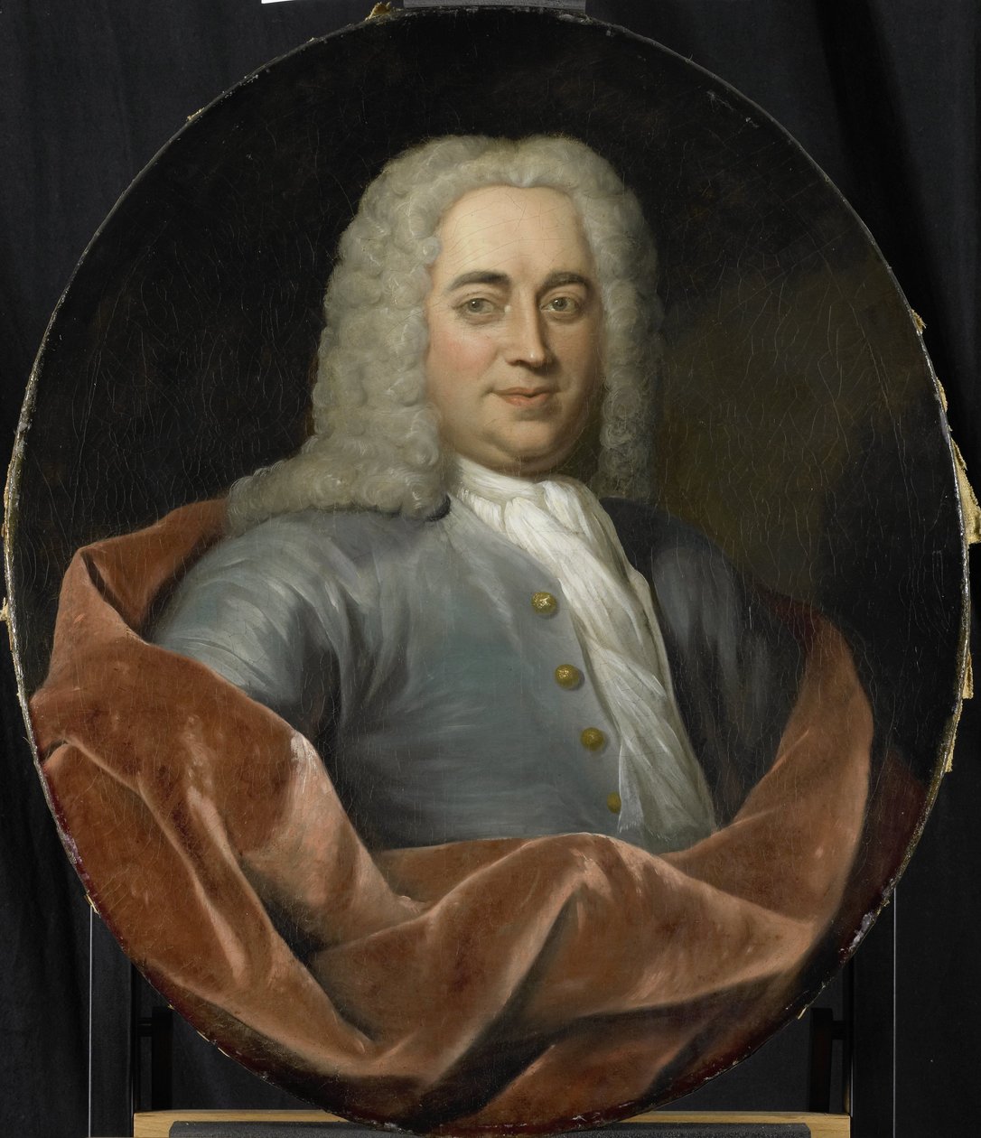 Portret van Walter Senserff, Directeur van de Rotterdamse Kamer van de VOC, gekozen in 1731 door Jan Maurits Quinkhard