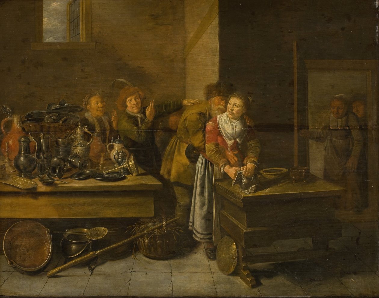 Een ongewoon paar door Jan Miense Molenaer