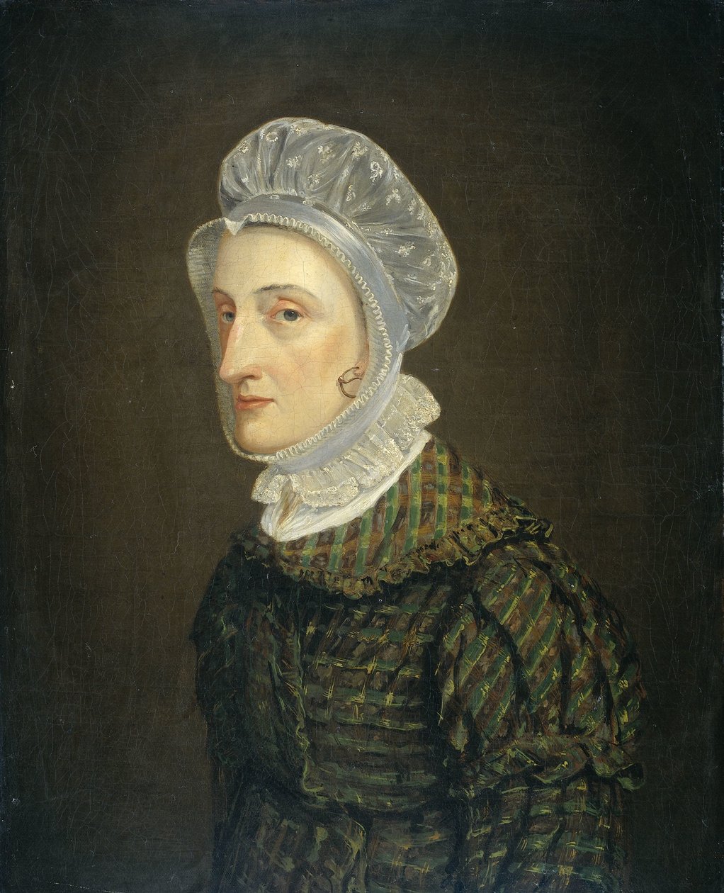 Portret van Maria Petronella Mann, vrouw van Heinrich Gottfried Theodor Crone door Jan Philip Simon