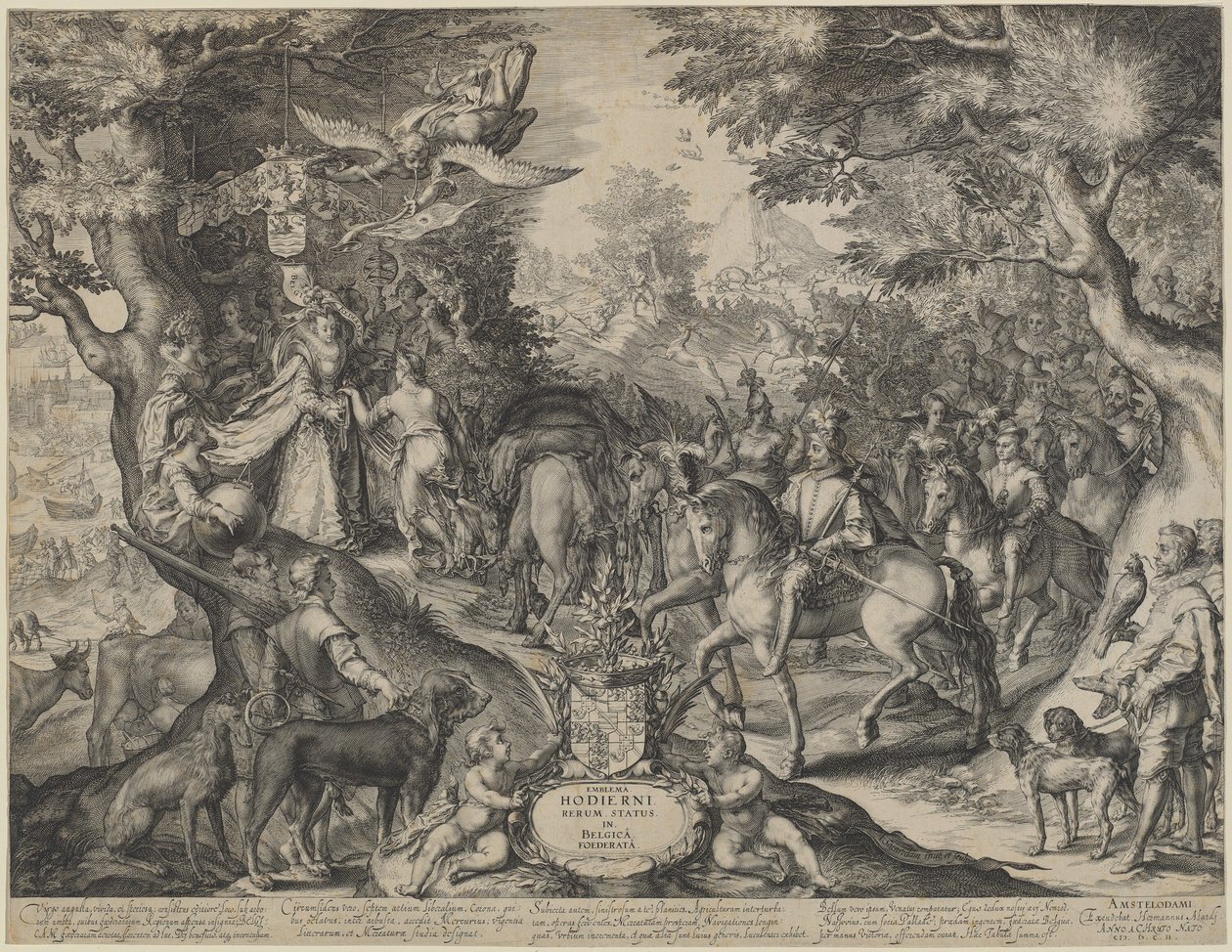 Allegorie van de Bloeiende Staat van de Verenigde Provinciën door Jan Pietersz Saenredam