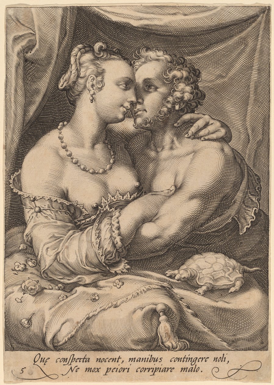 Aanraking door Jan Pietersz Saenredam after Hendrik Goltzius