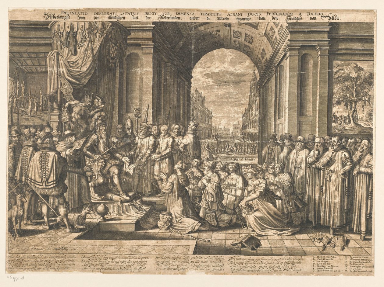 Afbeeldinghe van den ellendighen staet der Nederlanden, onder de wreede tijrannije van den Hertoghe van Alba door Jan Pietersz. van de Venne