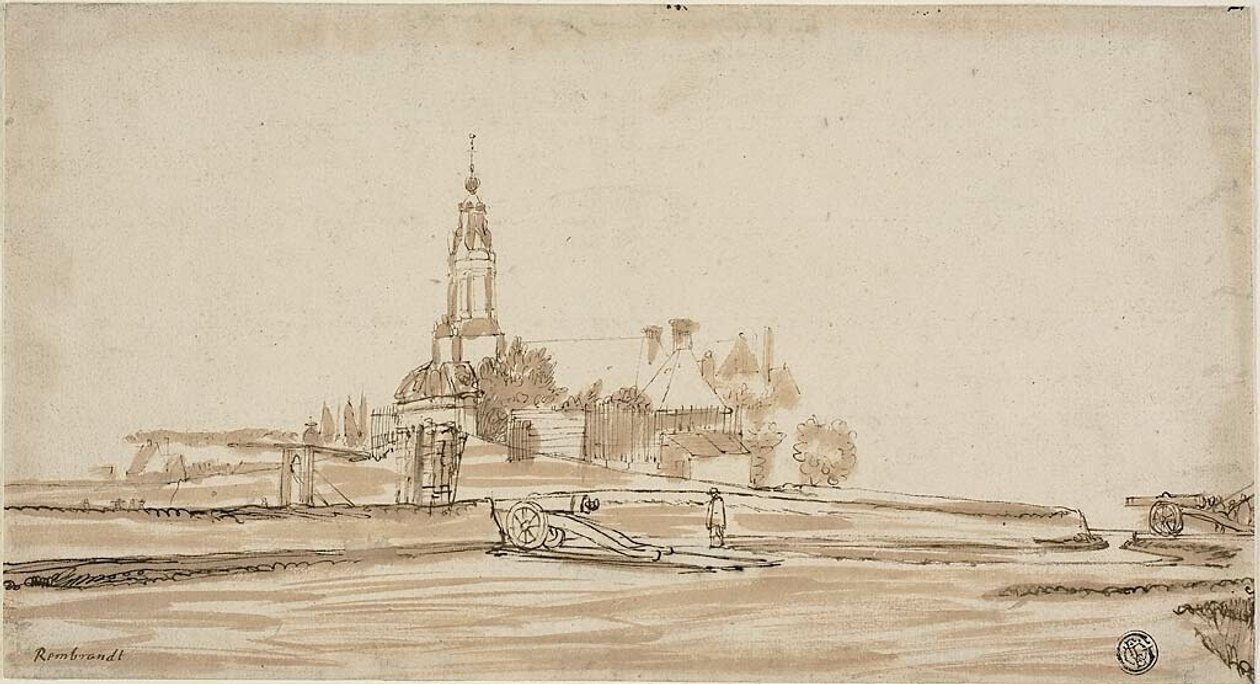 Haarlem Gate at Amsterdam door Jan Ruischer
