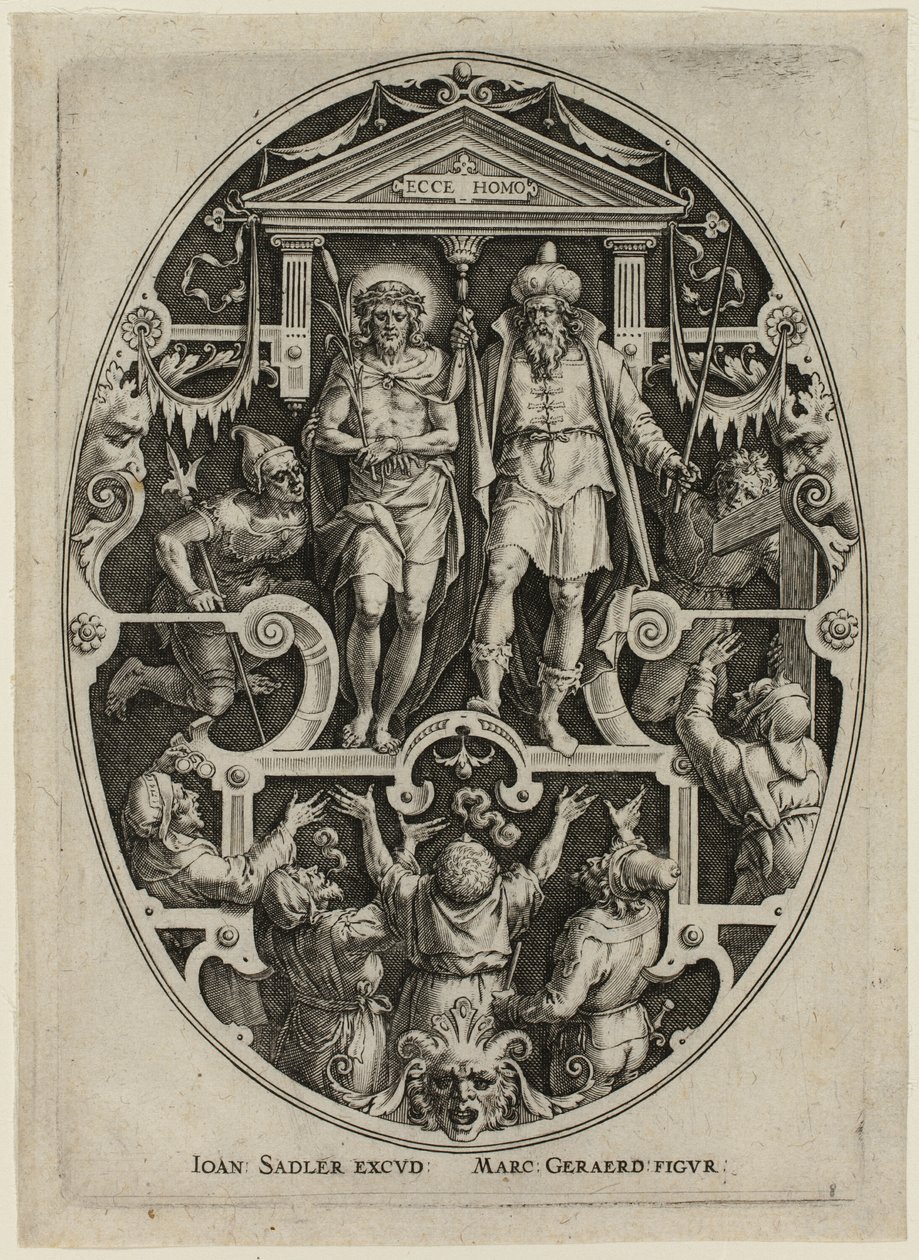 Ecce Homo, uit de Passie van Christus door Jan Sadeler I