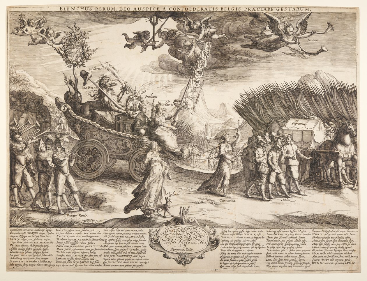 Allegorie op de triomf van Nederland over Spanje door Jan Saenredam