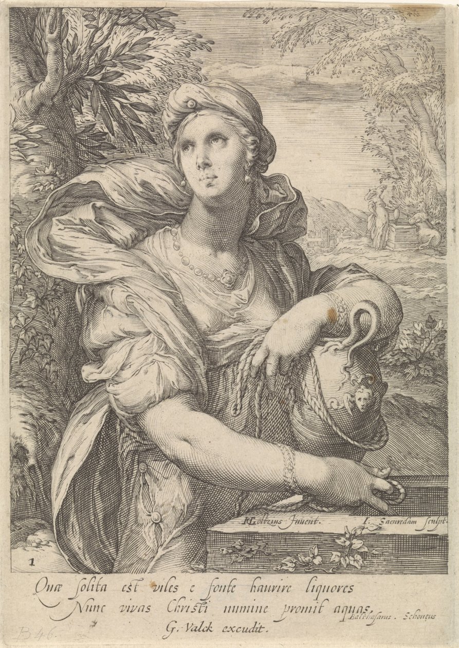 De Samaritaanse vrouw door Jan Saenredam