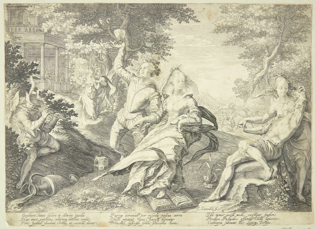 De dwaze maagden feesten door Jan Saenredam