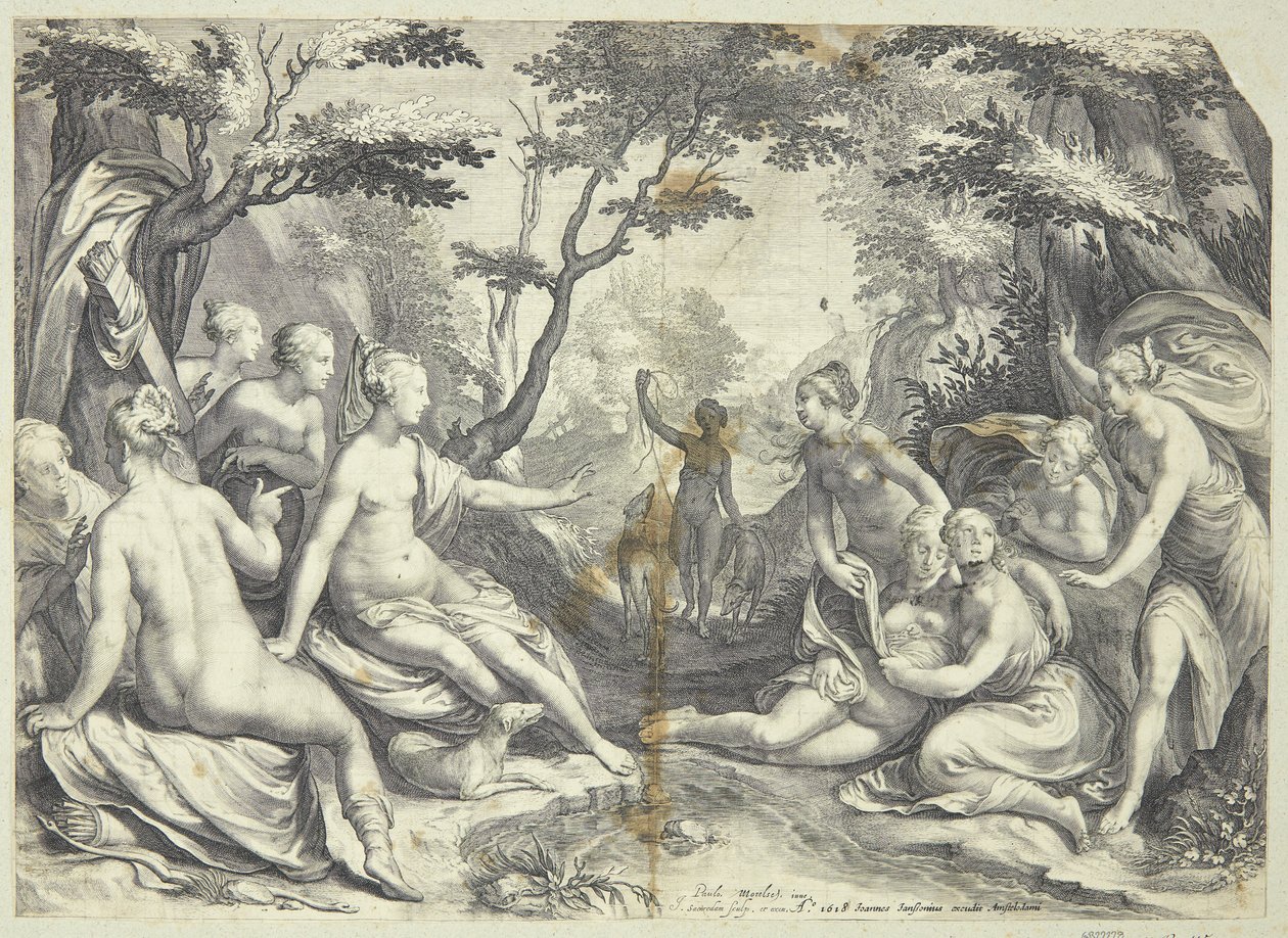 Diana en Callisto door Jan Saenredam