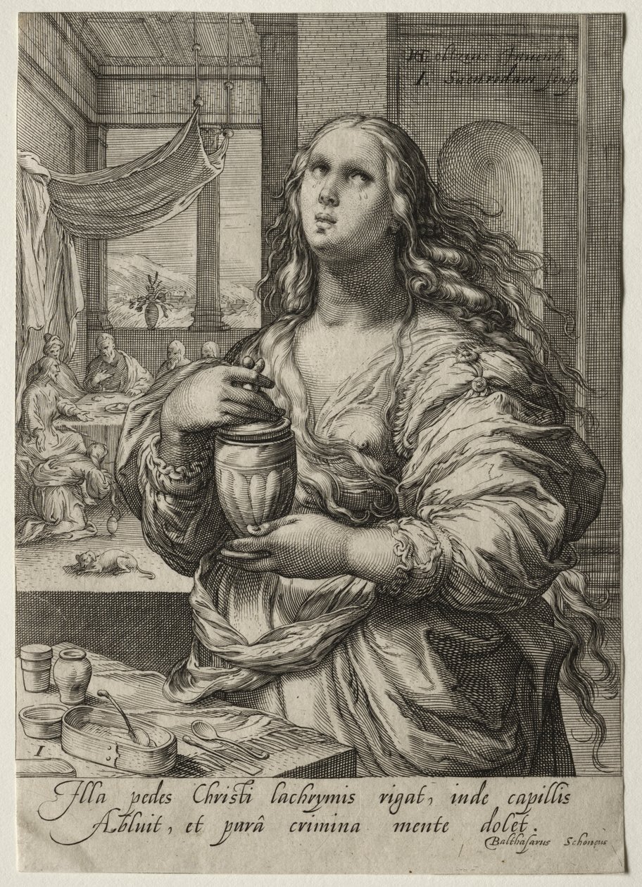 Heldinnen van het Nieuwe Testament: Maria Magdalena door Jan Saenredam