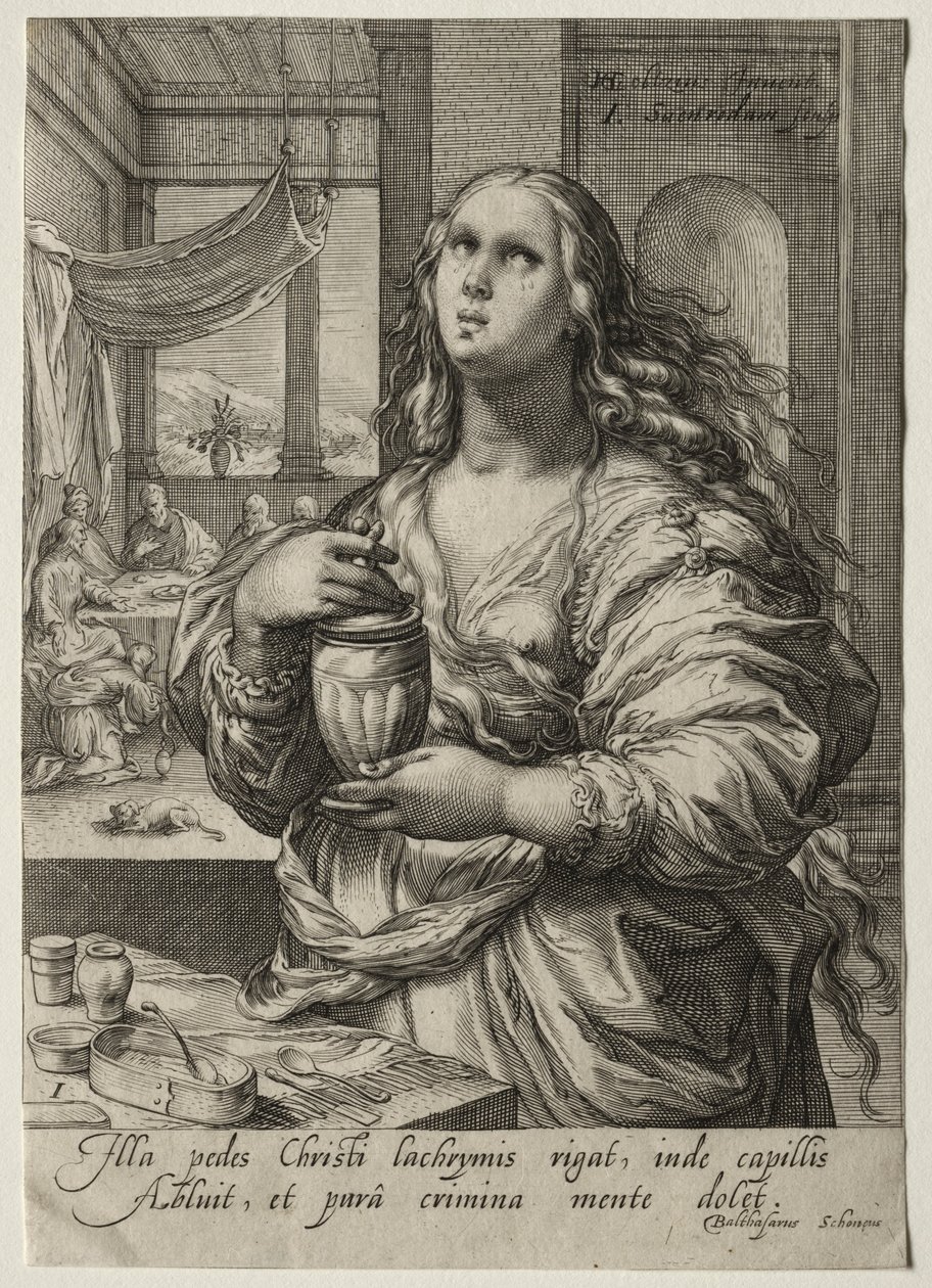 Heldinnen van het Nieuwe Testament: Maria Magdalena door Jan Saenredam