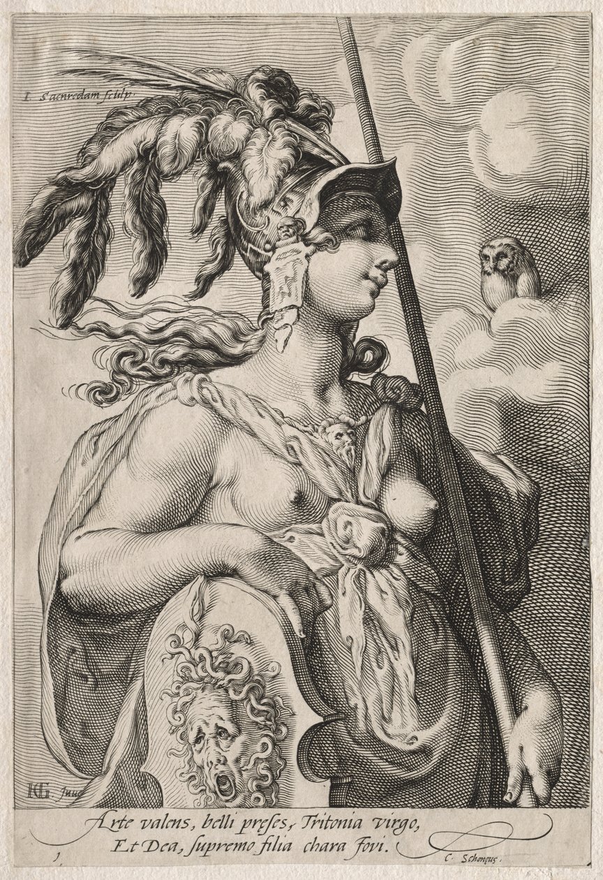 Pallas Athena door Jan Saenredam