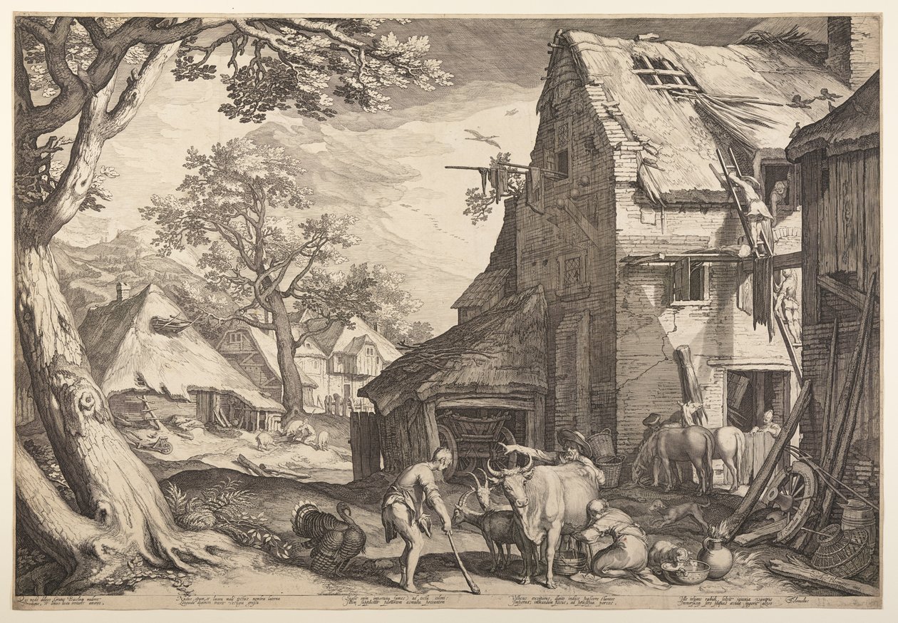 De verloren zoon als varkenshoeder door Jan Saenredam