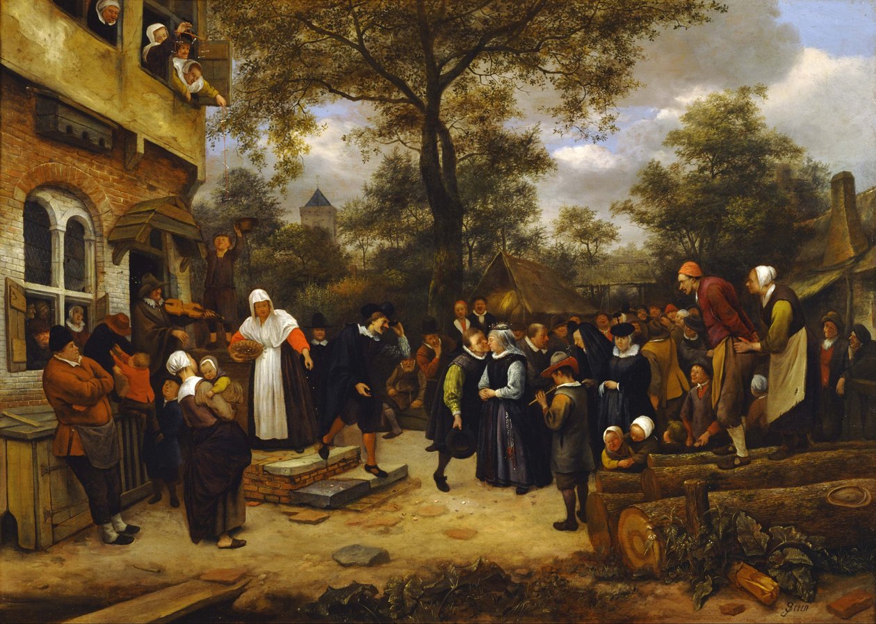 Dorpshuwelijken door Jan Steen