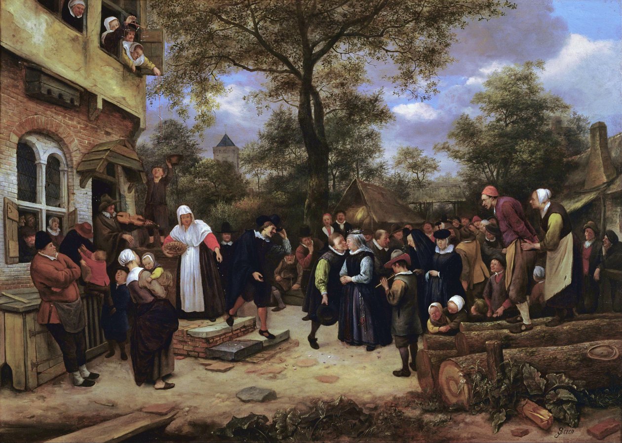 Dorpshuwelijken door Jan Steen