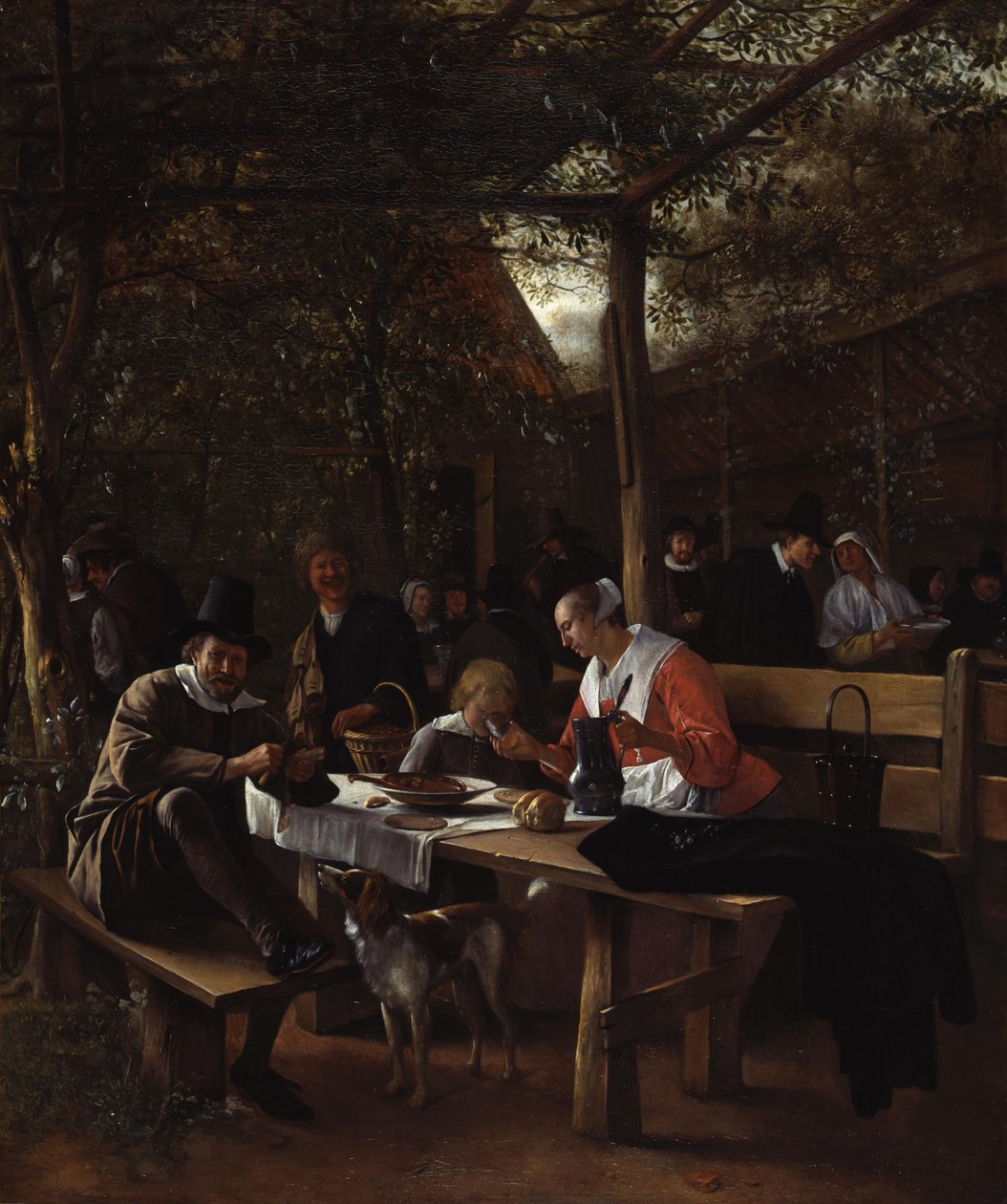 De herbergtuin door Jan Steen