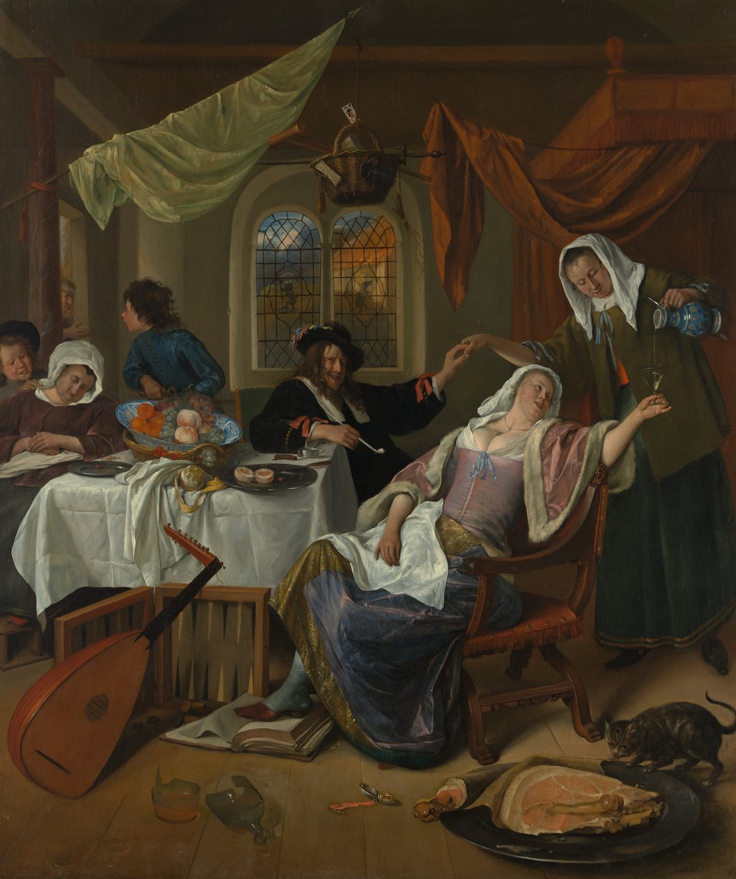 Het losbandige huishouden door Jan Havickszoon Steen