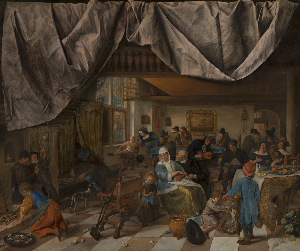 Het leven van de mens door Jan Steen