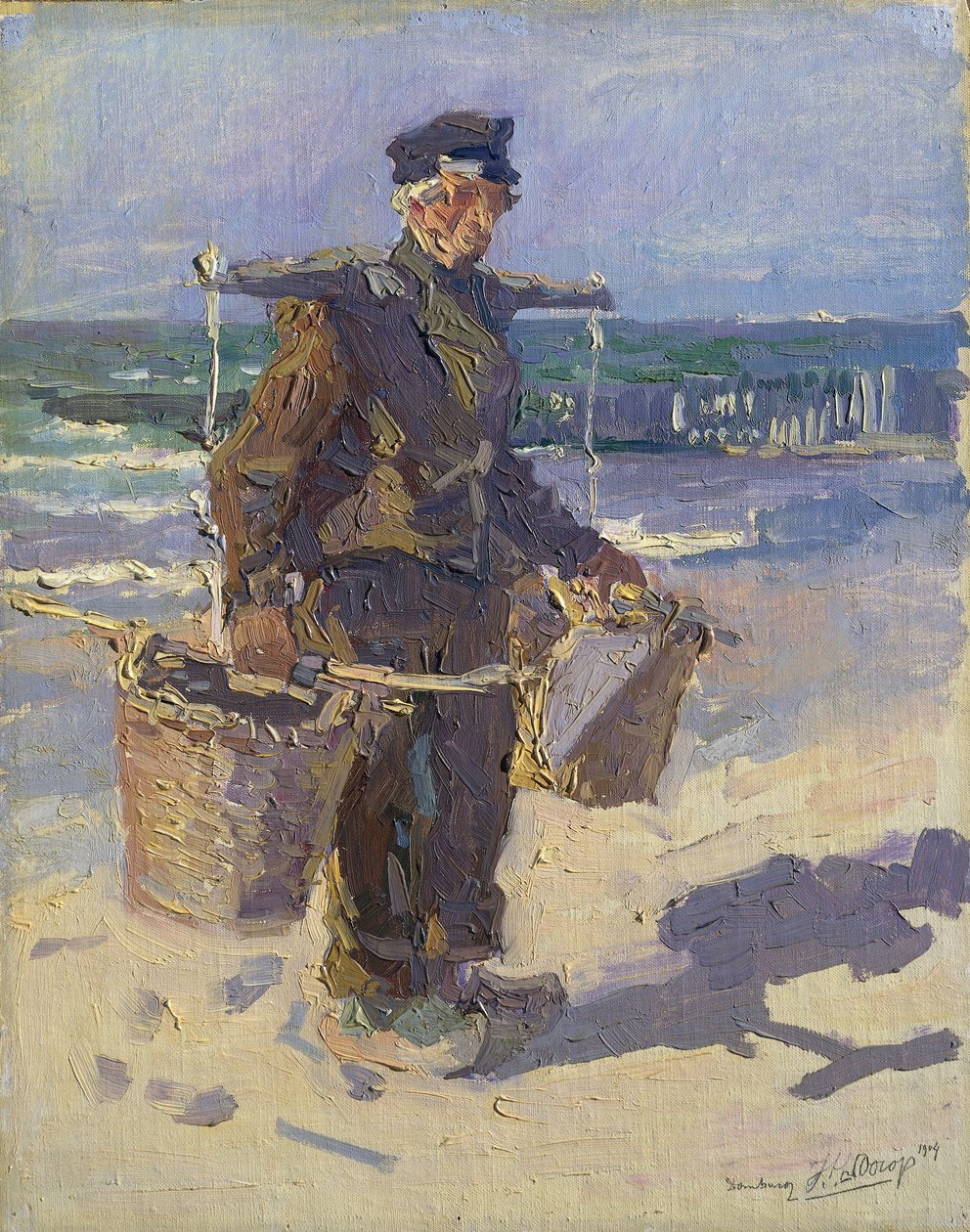 Een schelpenvisser door Jan Theodore Toorop