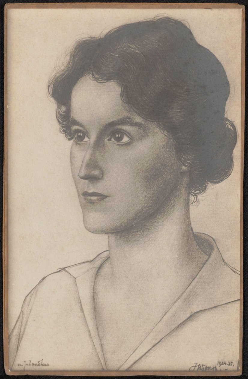 Fotoreproductie aan Jenny Kraft door Jan Toorop