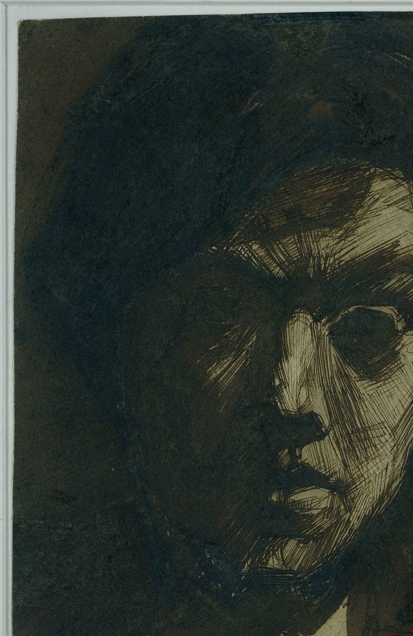 Zelfportret van de schilder Jan Toorop door Jan Toorop