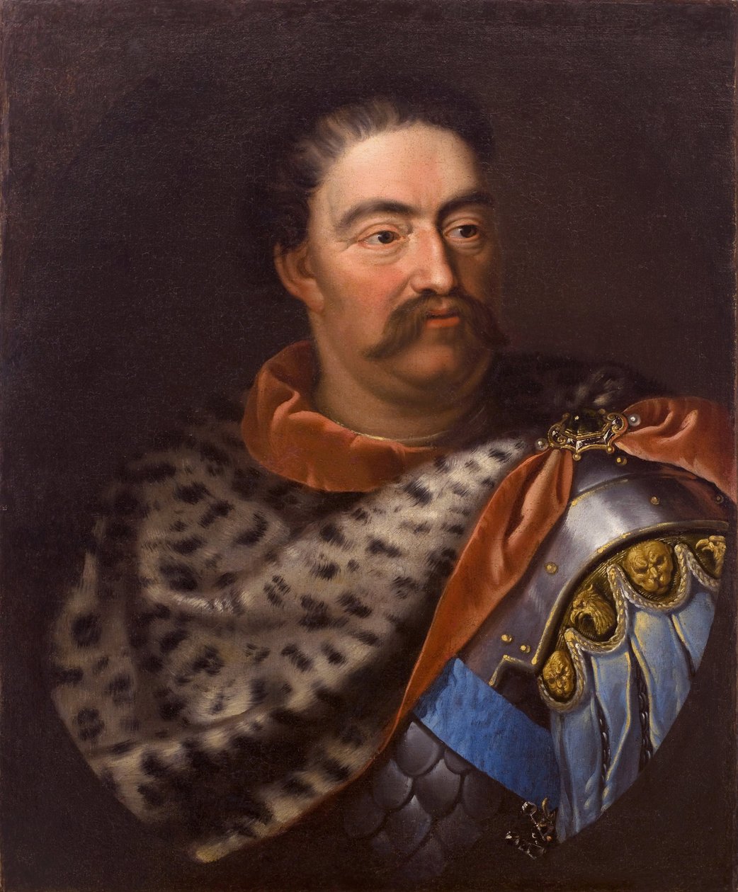 Portret van Jan III Sobieski 1629-1696, koning van Polen en groothertog van Litouwen door Jan Tricius