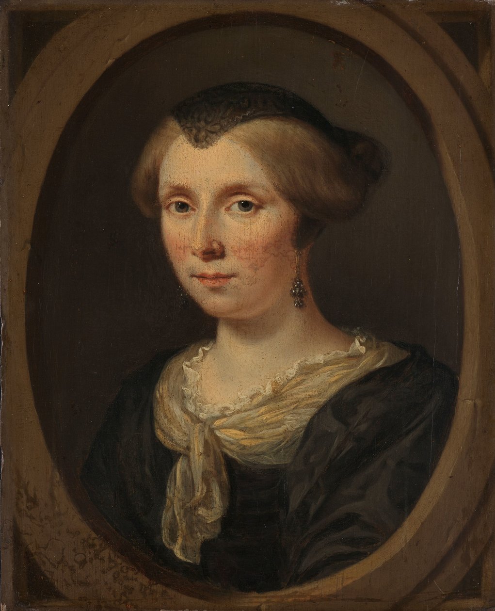 Portret van Margaretha Verkolje, vrouw van Reinier Couturier door Jan Verkolje (I)
